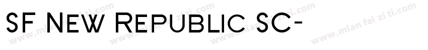 SF New Republic SC字体转换